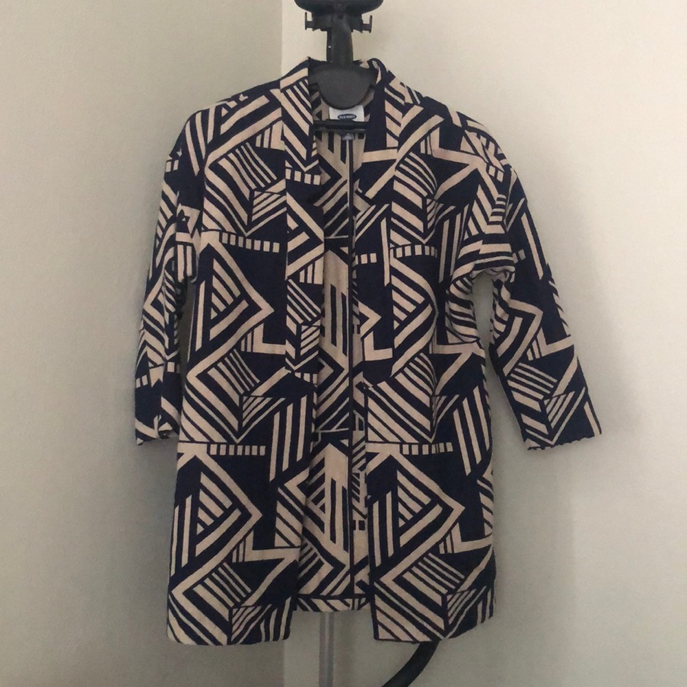 Geometric Print Jacket